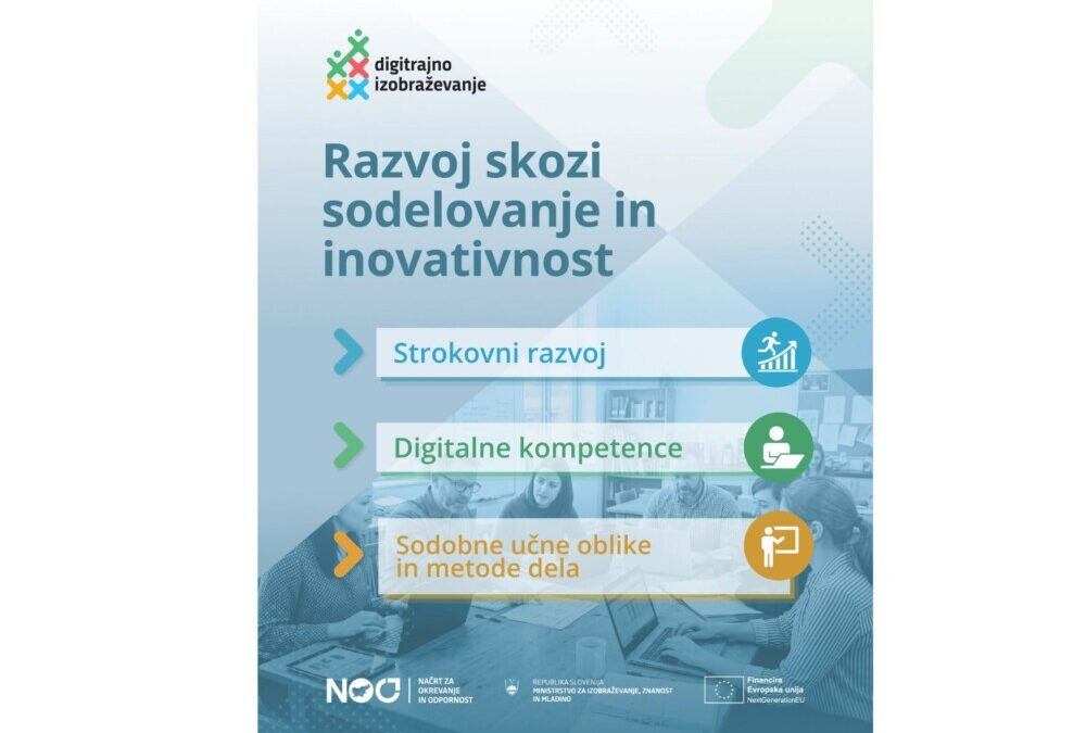 Pridobitev opreme v projektu Digitalizacija izobraževanja na ravni osnovnih šol, srednjih šol in izobraževanja odraslih (oprema)